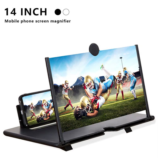 14Inch Mobile Phone Screen Magnifier Anti-Radiation HD Magnifying Projector Eye Protection Cell Phone Stand Screen Enlarger