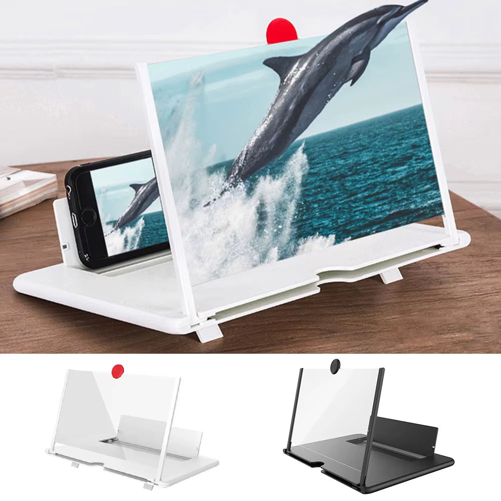 14Inch Mobile Phone Screen Magnifier Anti-Radiation HD Magnifying Projector Eye Protection Cell Phone Stand Screen Enlarger